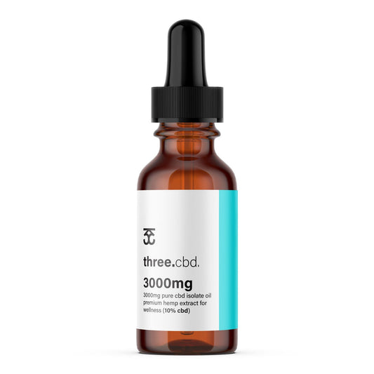3000mg Pure CBD Isolate Oil - (10% CBD)